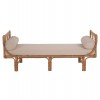 ΚΑΝΑΠΕΣ ΕΞΩΤΕΡΙΚΟΥ ΧΩΡΟΥ CHARMELLA HM9659 ΦΥΣΙΚΟ RATTAN-ΜΠΕΖ ΜΑΞΙΛΑΡΙΑ 187x69x76Yεκ.