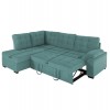 ΚΑΝΑΠΕΣ ΚΡΕΒΑΤΙ JADE HM3144.04L ΑΡΙΣΤΕΡΗ ΓΩΝΙΑ ΒΕΡΑΜΑΝ ΒΕΛΟΥΔΟ 250x80-180x73-88Υεκ.