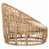 ΠΟΛΥΘΡΟΝΑ ENTO HM9814 RATTAN ΣΕ ΦΥΣΙΚΟ-ΛΕΥΚΟ ΜΑΞΙΛΑΡΙ 103x92x81Yεκ.