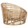 ΠΟΛΥΘΡΟΝΑ ENTO HM9814 RATTAN ΣΕ ΦΥΣΙΚΟ-ΛΕΥΚΟ ΜΑΞΙΛΑΡΙ 103x92x81Yεκ.