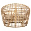 ΠΟΛΥΘΡΟΝΑ ENTO HM9814 RATTAN ΣΕ ΦΥΣΙΚΟ-ΛΕΥΚΟ ΜΑΞΙΛΑΡΙ 103x92x81Yεκ.