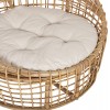 ΠΟΛΥΘΡΟΝΑ ENTO HM9814 RATTAN ΣΕ ΦΥΣΙΚΟ-ΛΕΥΚΟ ΜΑΞΙΛΑΡΙ 103x92x81Yεκ.