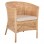 ΠΟΛΥΘΡΟΝΑ APRON HM9818 RATTAN ΠΛΕΚΤΟ ΣΕ ΦΥΣΙΚΟ-ΛΕΥΚΟ ΜΑΞΙΛΑΡΙ 75x70x85Υεκ.