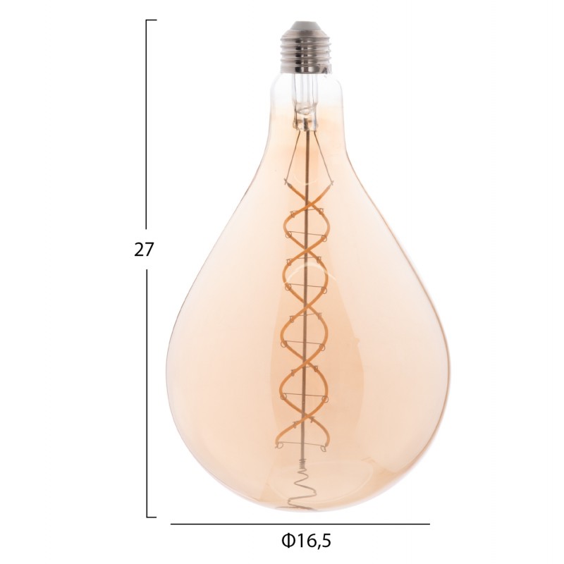 ΛΑΜΠΤΗΡΑΣ LED FILAMENT 8W E27 3000K TEA COLOR DIMMABLE HM4052.02