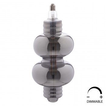 ΛΑΜΠΤΗΡΑΣ LED FILAMENT 8W E27 3000K SMOKE COLOR DIMMABLE  HM4053.03