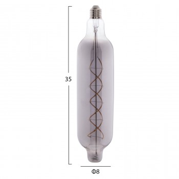 ΛΑΜΠΤΗΡΑΣ JHD-NW7775 LED FILAMENT 8W E27 3000K SMOKE COLOR DIMMABLE  HM4055.03