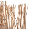 ΚΑΝΑΠΕΣ ΕΞ. ΧΩΡΟΥ ZEPHYR HM5988 ΚΑΛΑΜΙΑ RATTAN ΦΥΣΙΚΟ-ΜΠΕΖ ΜΑΞΙΛΑΡΙΑ 200x120x142Yεκ.