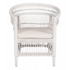 ΠΟΛΥΘΡΟΝΑ MALAWI HM9635.02 ΞΥΛΟ ΜΑΟΝΙ ΜΕ RATTAN ΛΕΥΚΟ-ΛΕΥΚΟ ΜΑΞΙΛΑΡΙ 80x70x86Υεκ.