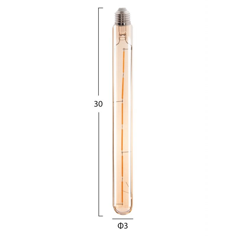 ΛΑΜΠΤΗΡΑΣ HM4190 LED FILAMENT 6W E27 3000K ΧΡΥΣΟ DIMMABLE