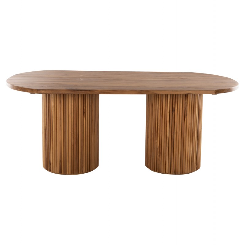 ΤΡΑΠΕΖΙ ΤΡΑΠΕΖΑΡΙΑΣ DREMA HM9893 ΜΑΣΙΦ ΞΥΛΟ ΤΕΑΚ 200Χ110Χ77.5Υεκ. 4εκ.ΕΠΙΦΑΝΕΙΑ