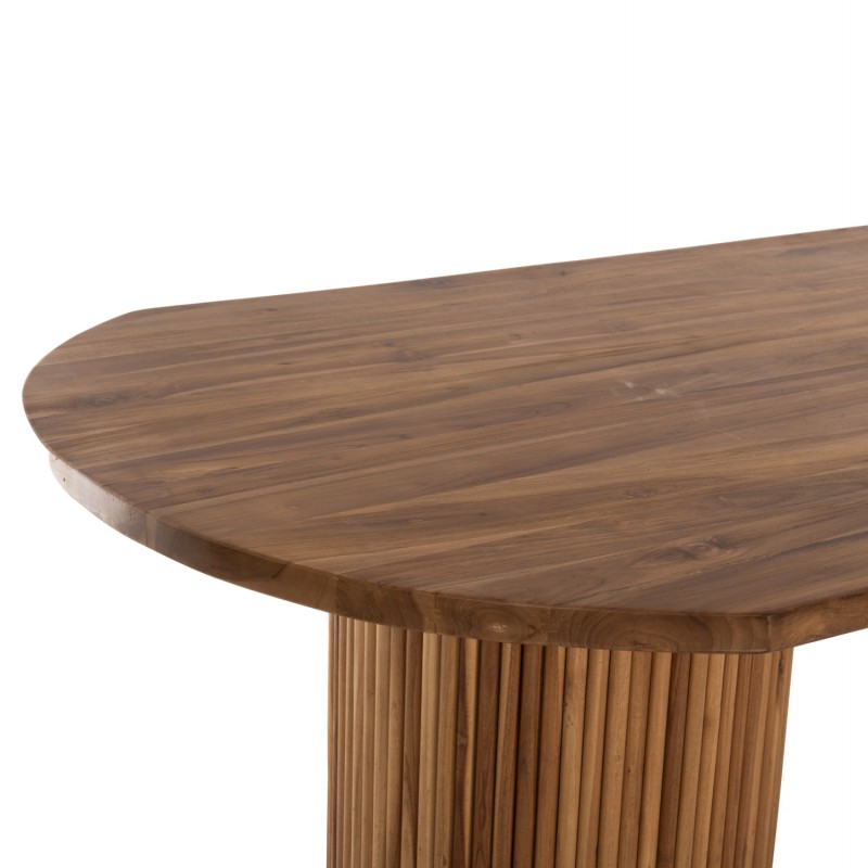 ΤΡΑΠΕΖΙ ΤΡΑΠΕΖΑΡΙΑΣ DREMA HM9893 ΜΑΣΙΦ ΞΥΛΟ ΤΕΑΚ 200Χ110Χ77.5Υεκ. 4εκ.ΕΠΙΦΑΝΕΙΑ