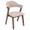 ΚΑΡΕΚΛΑ RIDER HM9734.02 RUBBERWOOD ΣΕ ΚΑΡΥΔΙ-ΥΦΑΣΜΑ ΕΚΡΟΥ 59x59x83Yεκ.