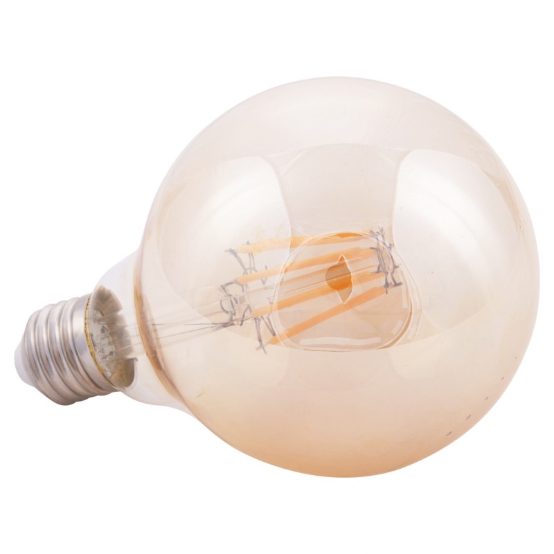 ΛΑΜΠΤΗΡΑΣ GLOBO LED FILAMENT 8W E27 2700K ΧΡΥΣΟ DIMMABLE HM4050.02
