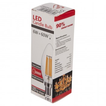 ΛΑΜΠΤΗΡΑΣ LED FILAMENT 4W E14 3000K ΧΡΥΣΟ DIMMABLE HM4048.02