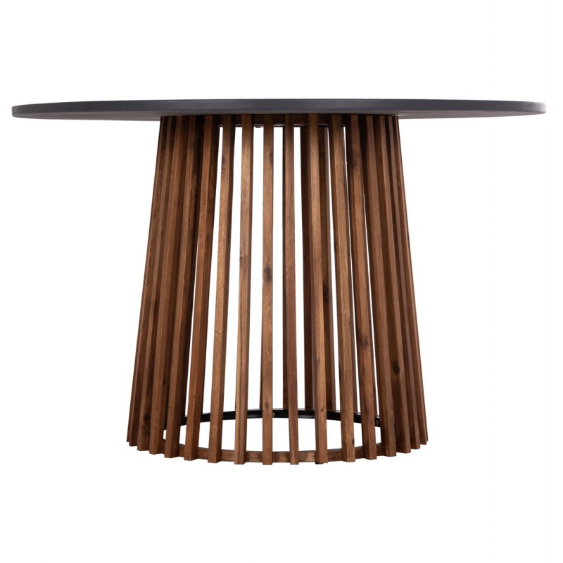 ΤΡΑΠΕΖΙ ΣΤΡΟΓΓΥΛΟ ΕΞ.ΧΩΡΟΥ CRISTOBAL HM6235 ΞΥΛΟ ΑΚΑΚΙΑΣ-CEMENT TOP Φ120x77Υεκ