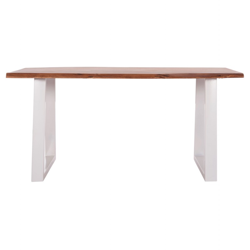 ΤΡΑΠΕΖΙ ΤΡΑΠΕΖΑΡΙΑΣ MONTANA HM8336.12 ΞΥΛΟ ΑΚΑΚΙΑΣ 4εκ.ΠΑΧΟΣ-ΛΕΥΚΑ ΠΟΔΙΑ 160X90X77Υεκ.