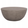 ΤΡΑΠΕΖΙ ΣΑΛΟΝΙΟΥ ΣΤΡΟΓΓΥΛΟ ALLAN HM18162.03 FIBER CEMENT ΣΕ ΓΚΡΙ--Φ92x49Υεκ.