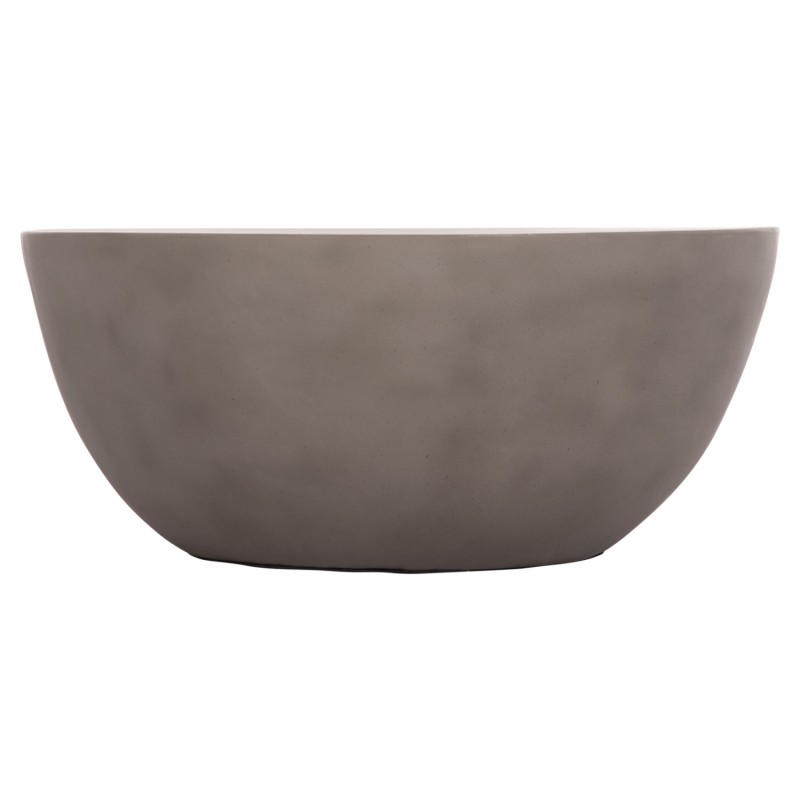 ΤΡΑΠΕΖΙ ΣΑΛΟΝΙΟΥ ΣΤΡΟΓΓΥΛΟ ALLAN HM18162.03 FIBER CEMENT ΣΕ ΓΚΡΙ--Φ92x49Υεκ.