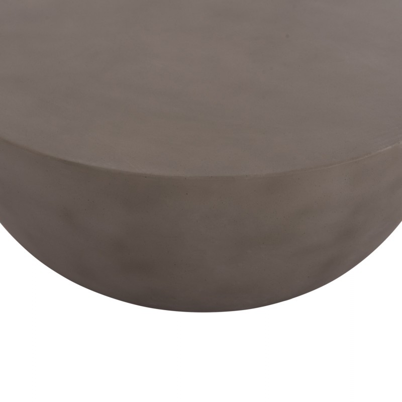 ΤΡΑΠΕΖΙ ΣΑΛΟΝΙΟΥ ΣΤΡΟΓΓΥΛΟ ALLAN HM18162.03 FIBER CEMENT ΣΕ ΓΚΡΙ--Φ92x49Υεκ.