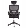 ΚΑΡΕΚΛΑ ΓΡΑΦΕΙΟΥ BASTON HM18236.01 ΜΑΥΡΟ MESH & PP ΣΚΕΛΕΤΟΣ 64x60x117-127Υεκ.