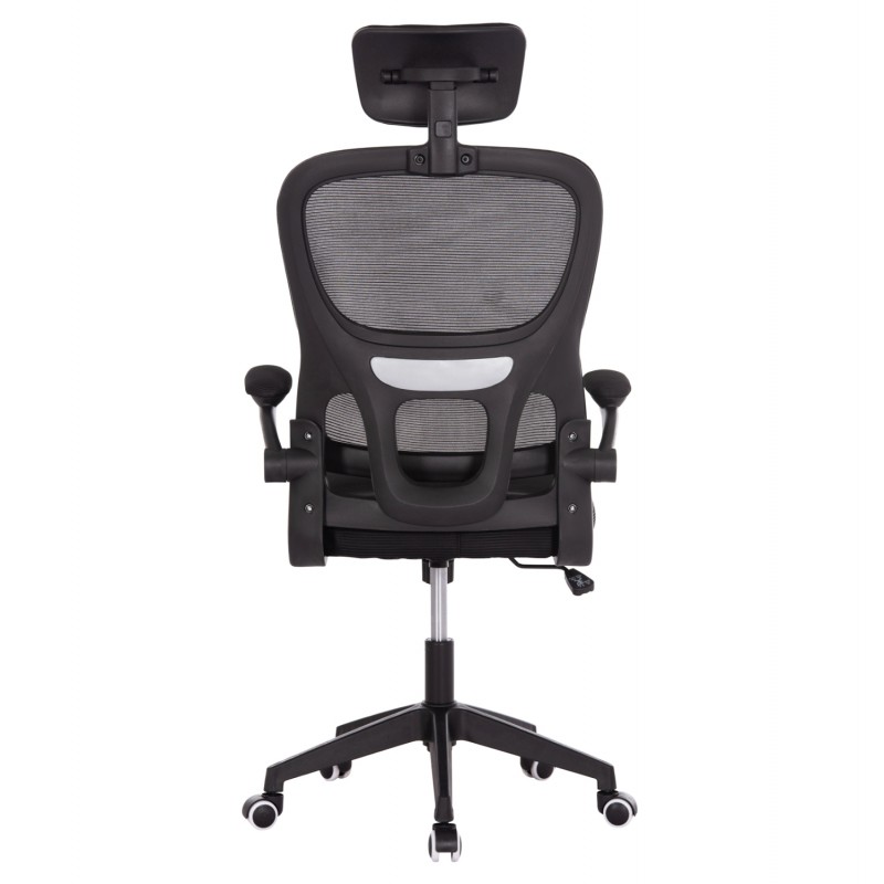 ΚΑΡΕΚΛΑ ΓΡΑΦΕΙΟΥ BASTON HM18236.01 ΜΑΥΡΟ MESH & PP ΣΚΕΛΕΤΟΣ 64x60x117-127Υεκ.