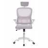 ΚΑΡΕΚΛΑ ΓΡΑΦΕΙΟΥ BASTON HM18236.03 ΓΚΡΙ MESH & ΛΕΥΚΟΣ PP ΣΚΕΛΕΤΟΣ 64x60x127Υεκ.