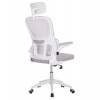 ΚΑΡΕΚΛΑ ΓΡΑΦΕΙΟΥ BASTON HM18236.03 ΓΚΡΙ MESH & ΛΕΥΚΟΣ PP ΣΚΕΛΕΤΟΣ 64x60x127Υεκ.