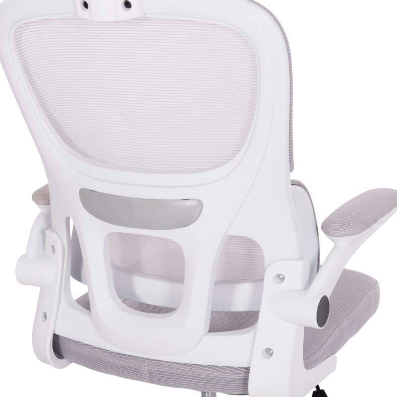 ΚΑΡΕΚΛΑ ΓΡΑΦΕΙΟΥ BASTON HM18236.03 ΓΚΡΙ MESH & ΛΕΥΚΟΣ PP ΣΚΕΛΕΤΟΣ 64x60x127Υεκ.