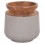 ΔΙΑΚΟΣΜΗΤΙΚΟ ΒΑΖΟ ΔΑΠΕΔΟΥ LINTER HM4662.03L FIBER CEMENT ΓΚΡΙ--ΞΥΛΟ ΤΕΑΚ Φ41x47Υ