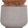 ΔΙΑΚΟΣΜΗΤΙΚΟ ΒΑΖΟ ΔΑΠΕΔΟΥ LINTER HM4662.03L FIBER CEMENT ΓΚΡΙ--ΞΥΛΟ ΤΕΑΚ Φ41x47Υ