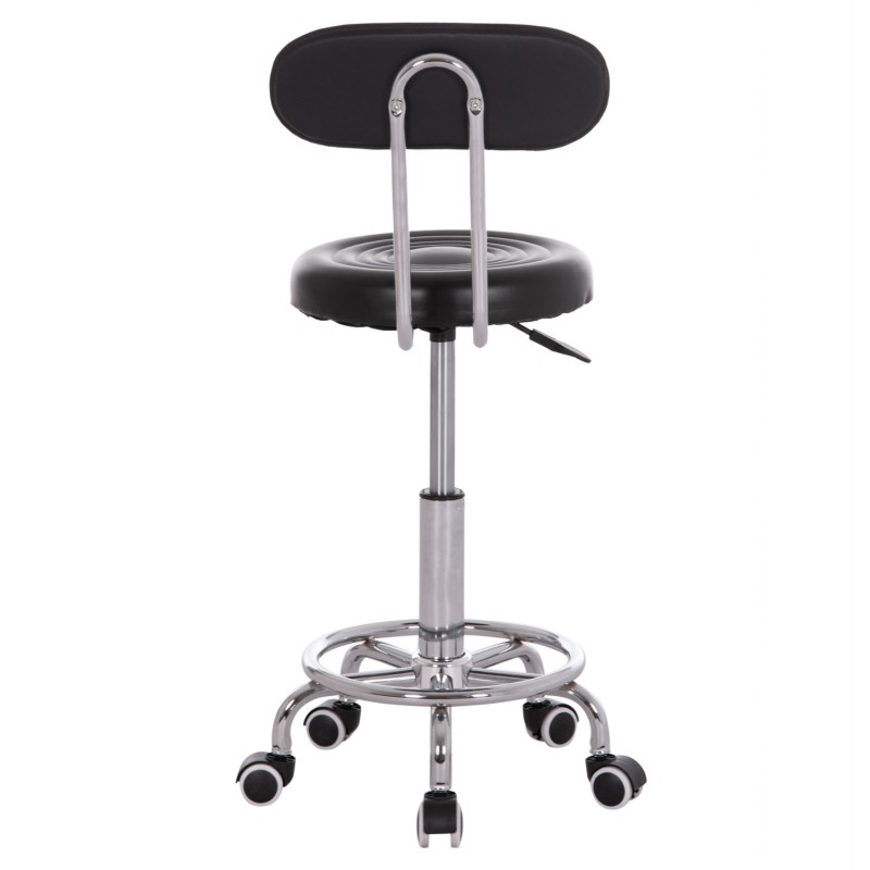 ΣΚΑΜΠΟ ΠΕΡΙΣΤΡΕΦΟΜΕΝΟ ΣΧΕΔΙΑΣΤΗΡΙΟΥ IRIS HM211.21 PU ΜΑΥΡΟ HOMEMARKT 34x43x86,5Υεκ.