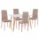ΣΕΤ ΤΡΑΠΕΖΑΡΙΑΣ 5ΤΜΧ MINIMAL HM11767 ΛΕΥΚΟ MDF-ΜΠΕΖ ΥΦΑΣΜΑ