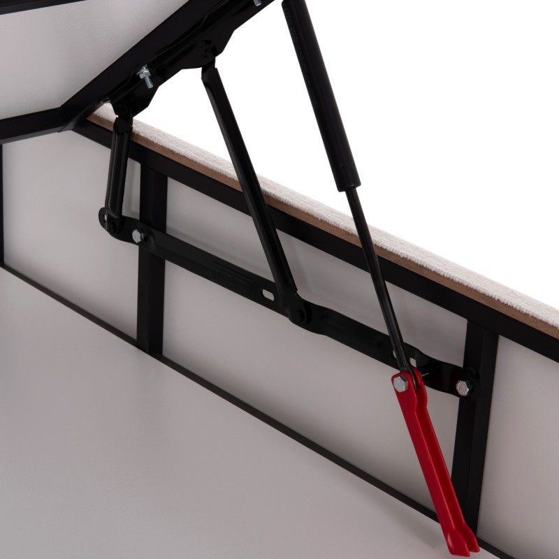 ΚΡEΒΑΤΙ ΜΕ ΑΠΟΘΗΚΕΥΤΙΚΟ ΧΩΡΟ DREAMLET HM716.03 ΛΕΥΚΟ ΜΠΟΥΚΛΕ- ΓΙΑ ΣΤΡΩΜΑ 160x200εκ.