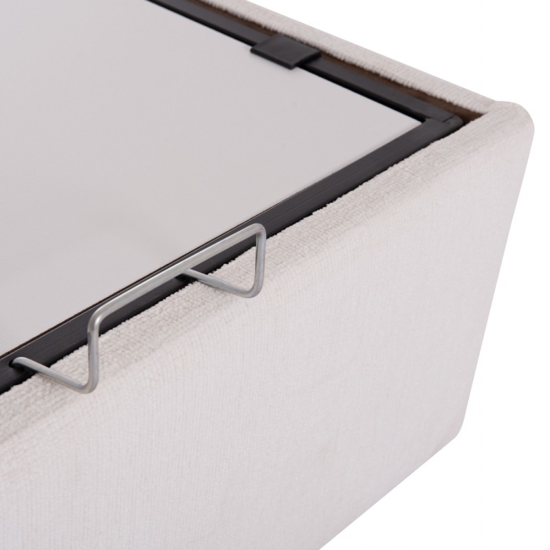 ΚΡEΒΑΤΙ ΜΕ ΑΠΟΘΗΚΕΥΤΙΚΟ ΧΩΡΟ DREAMLET HM716.03 ΛΕΥΚΟ ΜΠΟΥΚΛΕ- ΓΙΑ ΣΤΡΩΜΑ 160x200εκ.