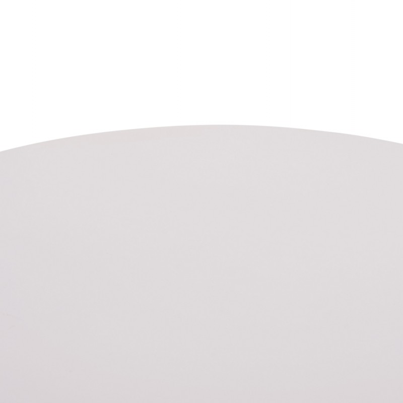 ΤΡΑΠΕΖΙ ΣΤΡΟΓΓΥΛΟ BROLIN HM18141.01 MDF TOP-ΒΑΣΗ ΜΕΤΑΛΛΙΚΗ--ΛΕΥΚΟ Φ90x73Υεκ