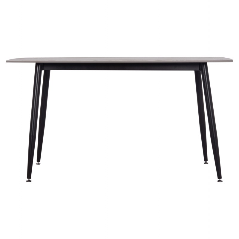 ΤΡΑΠΕΖΙ RAVEN HM18149.13 ΚΕΡΑΜΙΚΟ TOP ΓΚΡΙ ΜΑΡΜΑΡΟ-ΜΑΥΡΟ ΜΕΤΑΛΛΟ 140x80x74Υεκ.