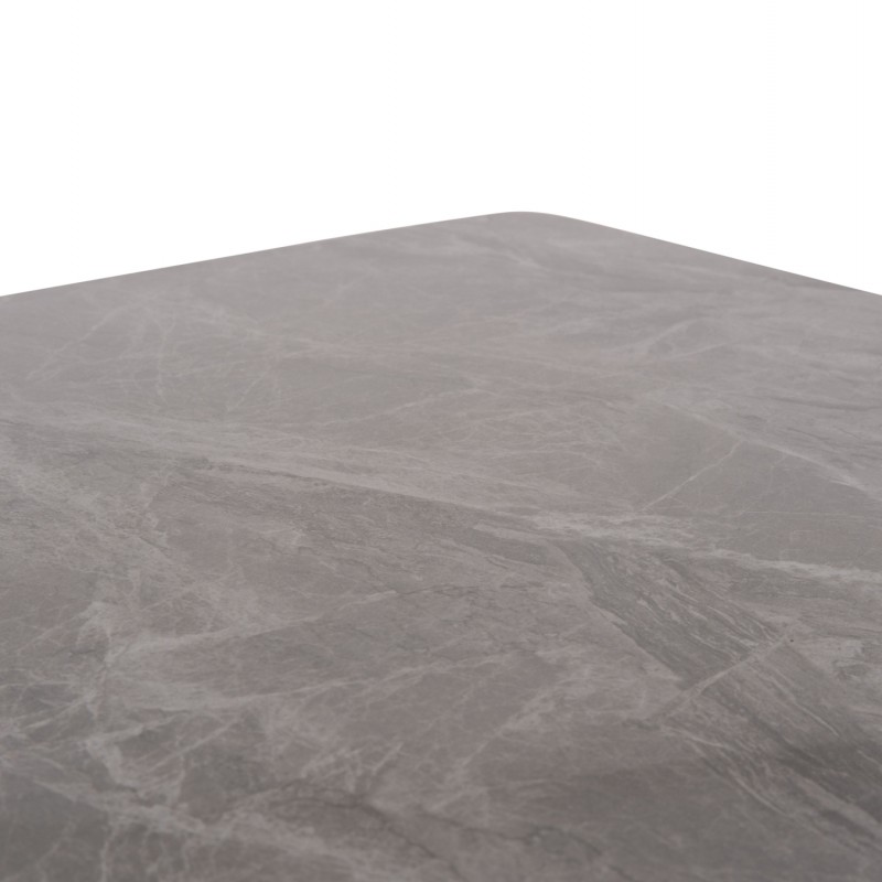 ΤΡΑΠΕΖΙ RAVEN HM18149.13 ΚΕΡΑΜΙΚΟ TOP ΓΚΡΙ ΜΑΡΜΑΡΟ-ΜΑΥΡΟ ΜΕΤΑΛΛΟ 140x80x74Υεκ.