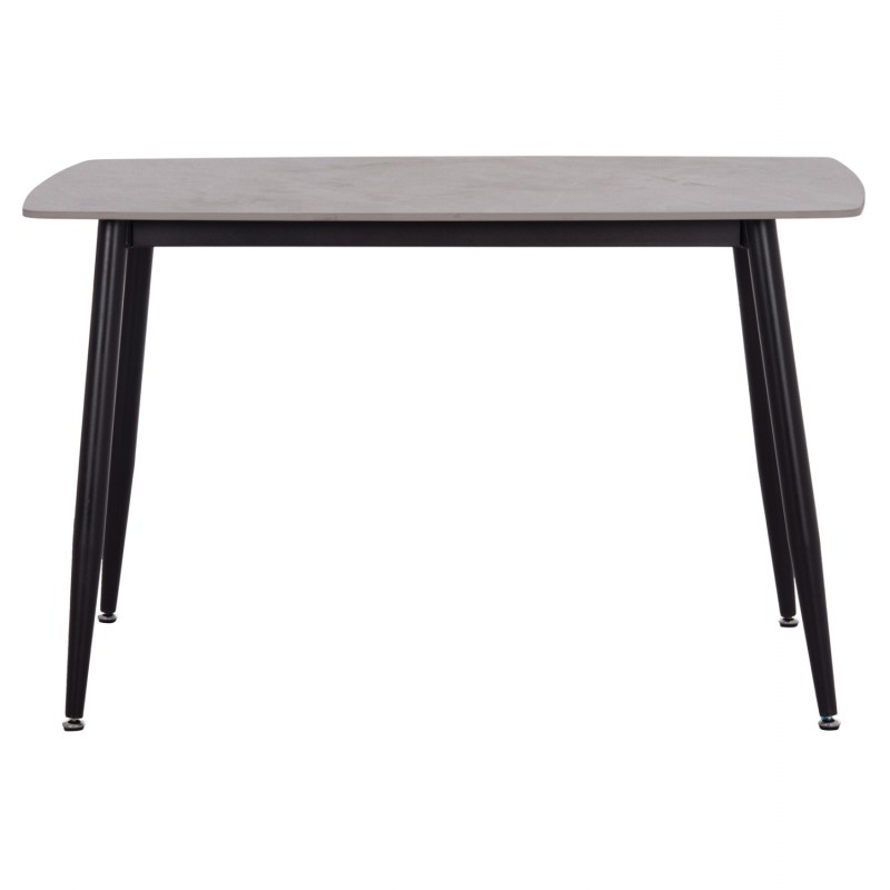 ΤΡΑΠΕΖΙ RAVEN HM9854.13 ΚΕΡΑΜΙΚΟ TOP ΓΚΡΙ ΜΑΡΜΑΡΟ-ΜΑΥΡΟ ΜΕΤΑΛΛΟ 120x70x73Υεκ.