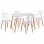 ΣΕΤ ΤΡΑΠΕΖΑΡΙΑΣ 5ΤΜΧ MINIMAL HM21172 MDF TOP ΣΕ ΛΕΥΚΟ-ΣΚΕΛΕΤΟΣ ΣΕ ΦΥΣΙΚΟ ΞΥΛΟΥ