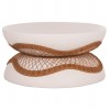 ΤΡΑΠΕΖΙ ΣΑΛΟΝΙΟΥ ANNA HM18157.02 FIBER CEMENT ΛΕΥΚΟ-ΦΥΣΙΚΟ RATTAN--Φ92x44.5Υεκ