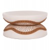 ΤΡΑΠΕΖΙ ΣΑΛΟΝΙΟΥ ANNA HM18157.02 FIBER CEMENT ΛΕΥΚΟ-ΦΥΣΙΚΟ RATTAN--Φ92x44.5Υεκ