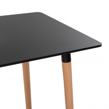 ΣΕΤ ΤΡΑΠΕΖΑΡΙΑΣ 5ΤΜΧ VEGAS HM21185 MDF TOP ΣΕ ΜΑΥΡΟ--ΠΟΔΙΑ ΟΞΙΑΣ