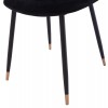 ΣΕΤ ΤΡΑΠΕΖΑΡΙΑΣ 5ΤΜΧ BROLIN HM21191 MDF TOP-ΜΕΤΑΛΛΙΚΑ ΠΟΔΙΑ-ΒΕΛΟΥΔΟ--ΜΑΥΡΟ