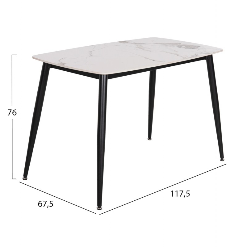 ΣΕΤ ΤΡΑΠΕΖΑΡΙΑΣ 5ΤΜΧ LATRELL HM21192 ΤΡΑΠΕΖΙ ΚΕΡΑΜΙΚΟ TOP-ΒΕΛΟΥΔΟ ΓΚΡΙ ΚΑΡΕΚΛΕΣ