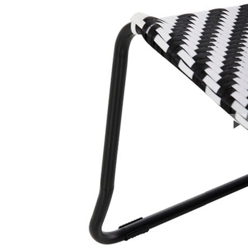 ΣΕΤ LOUNGE 3TMX ΕΞ.ΧΩΡΟΥ PONY HM21193 ΜΕΤΑΛΛΟ ΣΕ ΓΚΡΙ--ΣΥΝΘ.RATTAN ΣΕ ΛΕΥΚΟ-ΜΑΥΡΟ
