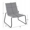ΣΕΤ LOUNGE 3TMX ΕΞ.ΧΩΡΟΥ PONY HM21193.02 ΜΕΤΑΛΛΟ ΚΑΙ ΣΥΝΘ.RATTAN ΣΕ ΛΕΥΚΟ-ΜΑΥΡΟ