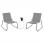 ΣΕΤ LOUNGE 3TMX ΕΞ.ΧΩΡΟΥ PONY HM21193.02 ΜΕΤΑΛΛΟ ΚΑΙ ΣΥΝΘ.RATTAN ΣΕ ΛΕΥΚΟ-ΜΑΥΡΟ