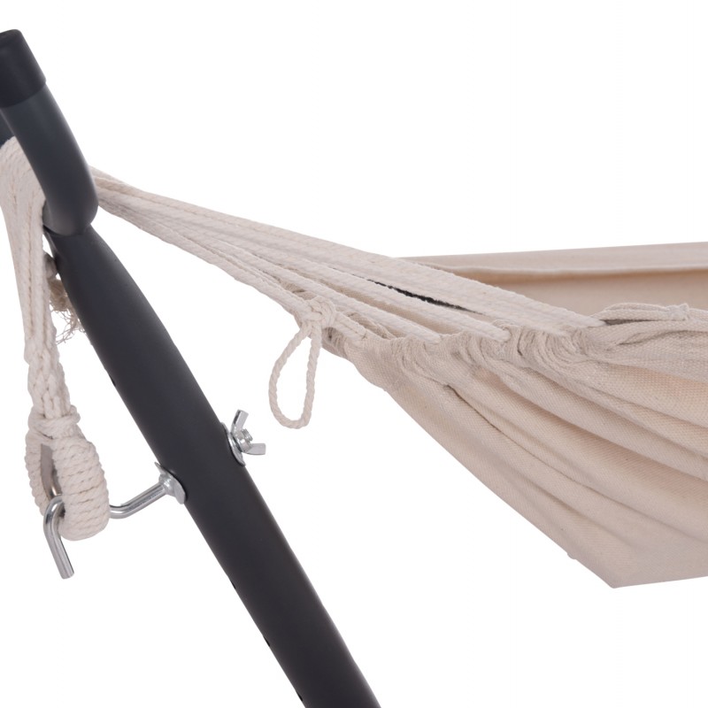 ΑΙΩΡΑ CRAVE HM6304.02 ΑΝΘΡΑΚΙ ΜΕΤΑΛΛΙΚΟΣ ΣΚΕΛΕΤΟΣ--ΜΠΕΖ ΥΦΑΣΜΑ 265x93x105Υεκ