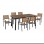 ΣΕΤ ΤΡΑΠΕΖΑΡΙΑΣ TABER HM21198 ΤΡΑΠΕΖΙ & 6 ΠΟΛΥΘΡΟΝΕΣ-ΑΛΟΥΜΙΝΙΟ & POLYWOOD-ΑΝΘΡΑΚΙ