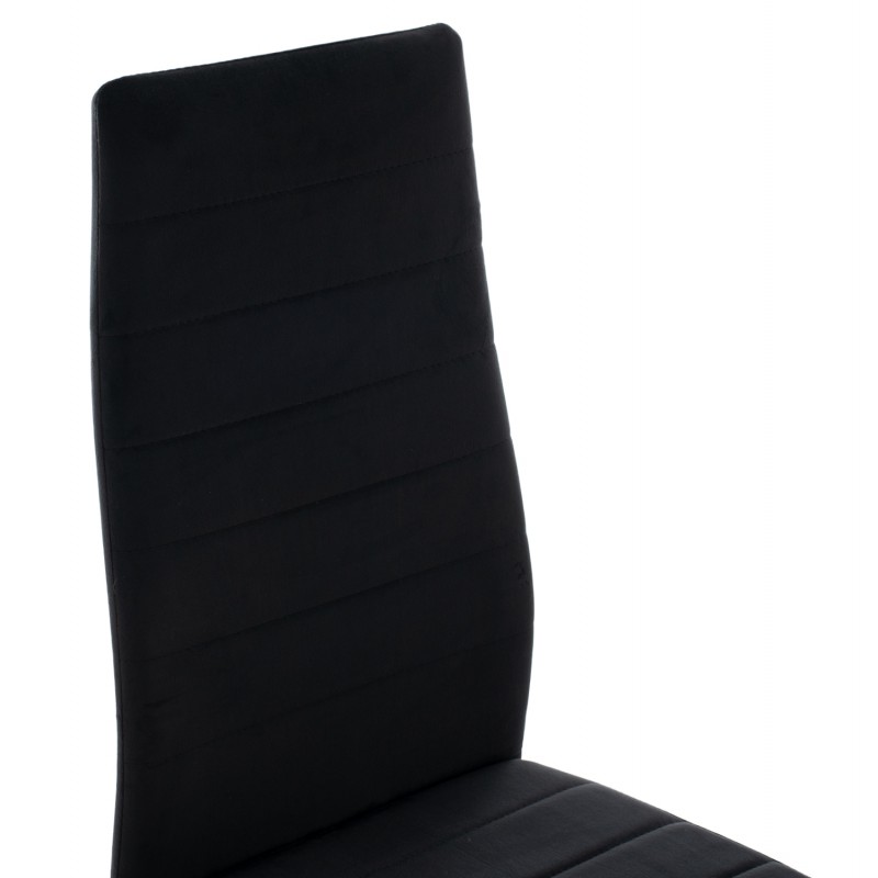 ΣΕΤ ΤΡΑΠΕΖΑΡΙΑΣ 5ΤΜΧ MINIMAL HM21173 MDF TOP ΜΑΥΡΟ-ΒΕΛΟΥΔΟ & ΜΕΤΑΛΛΟ ΜΑΥΡΟ